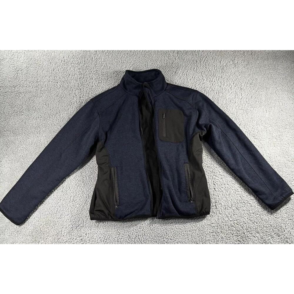 Hammacher Schlemmer Jacket Men Large Full Zip Mock Neck Fleece Outdoor